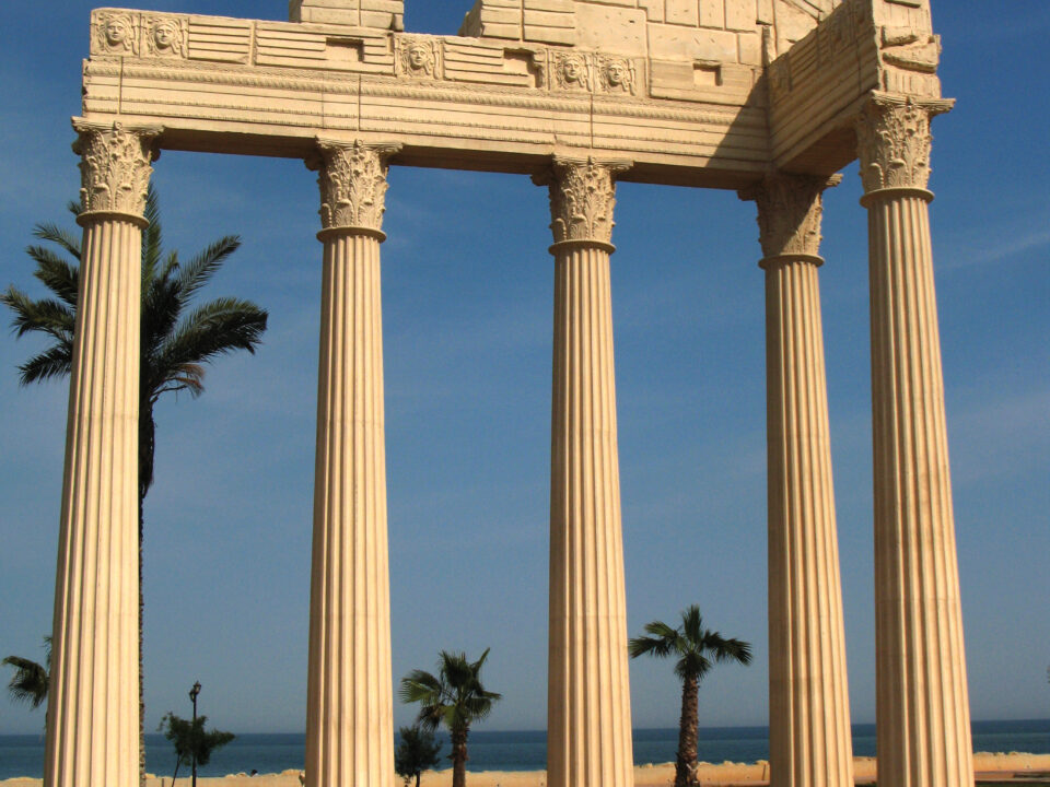 peyzaj, park, uzuncaburç, sütun, korint